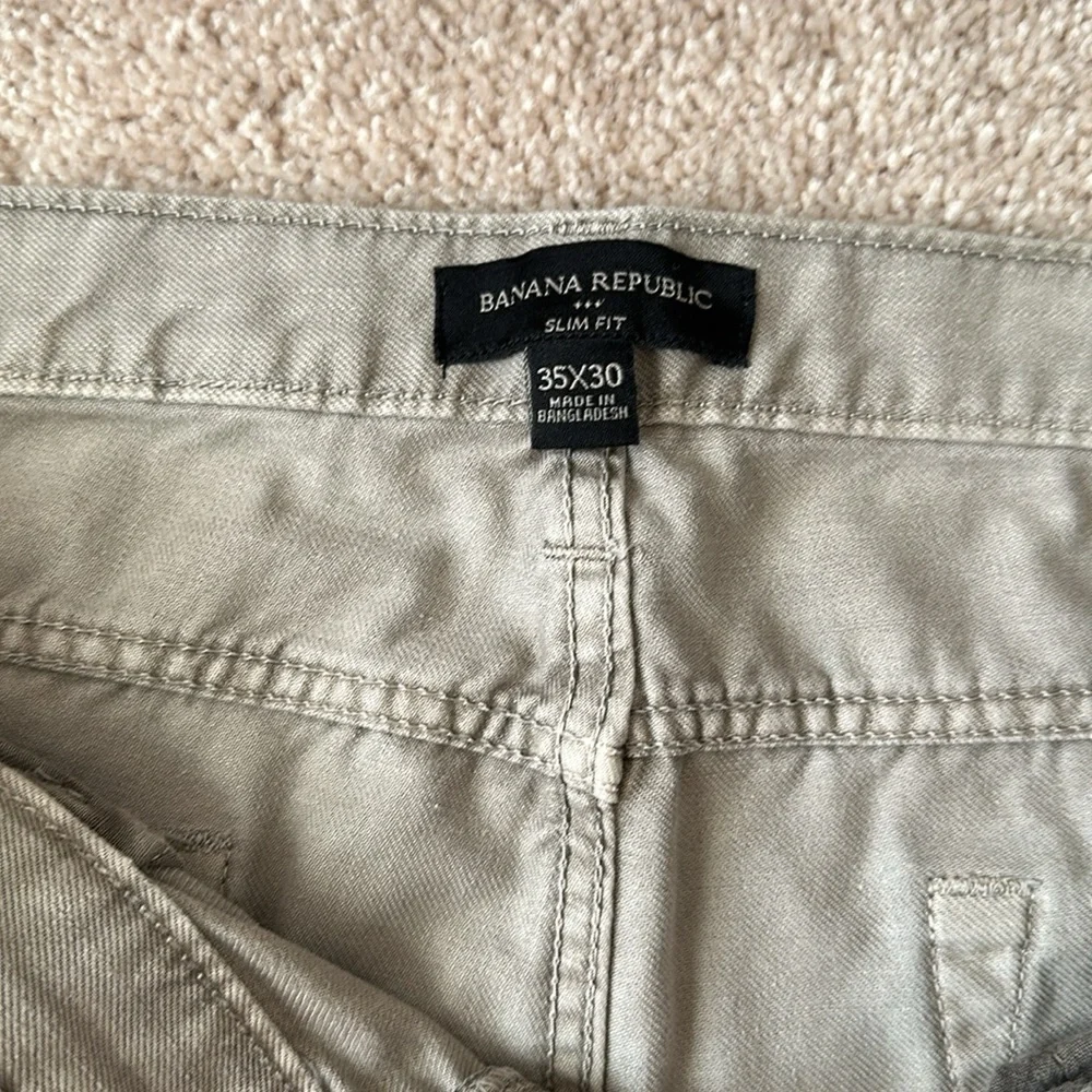 Banana republic slim straight cotton jeans 35/30